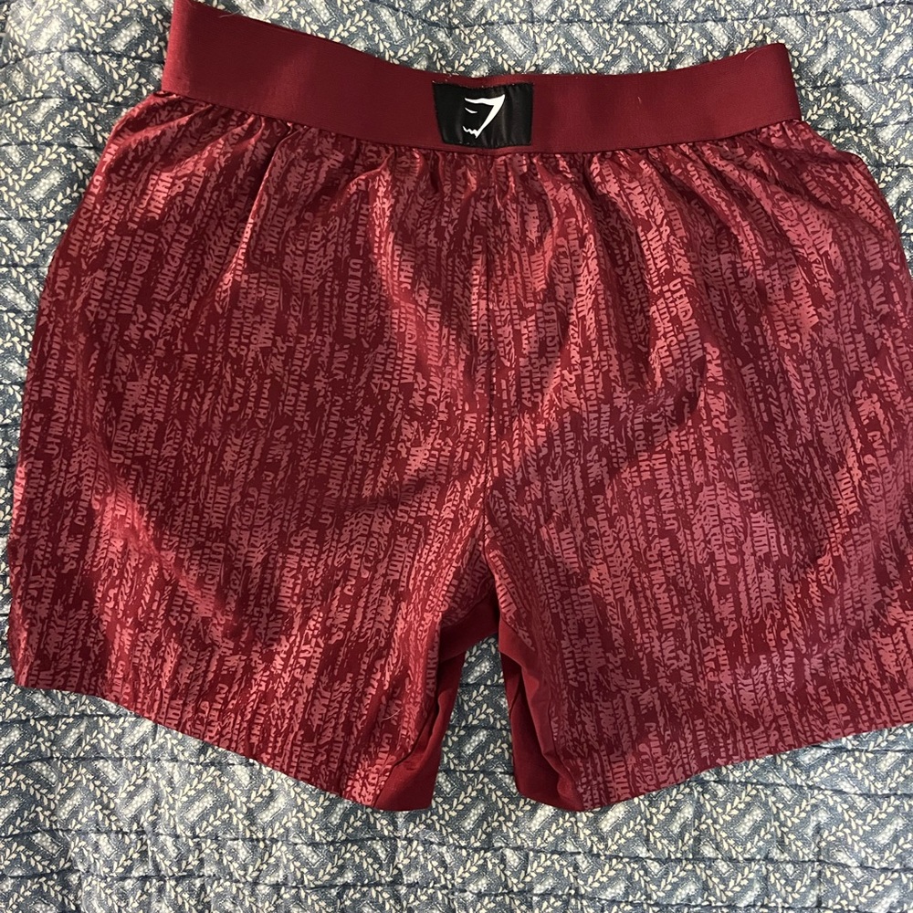 Women's Maroon Gymshark Shorts